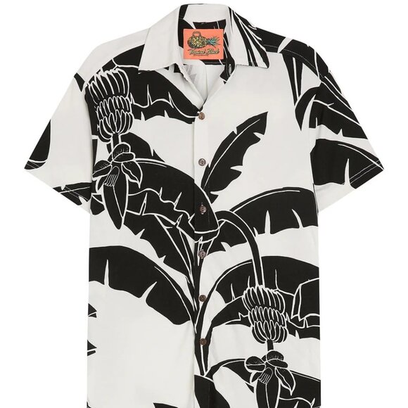 Banana Blossom Hawaiian Shirt – Pearl White – Size Large – Worn Once (Like New!) - Picture 1 of 4